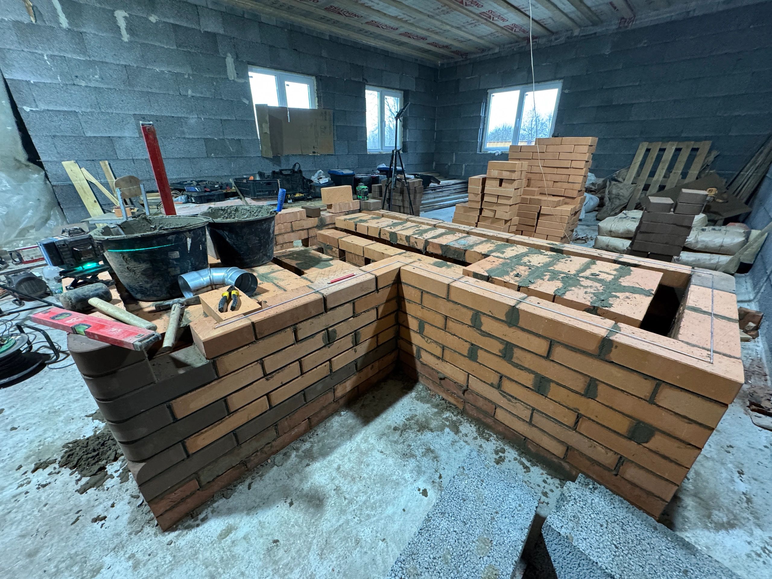 Interior build work representing apartment application project